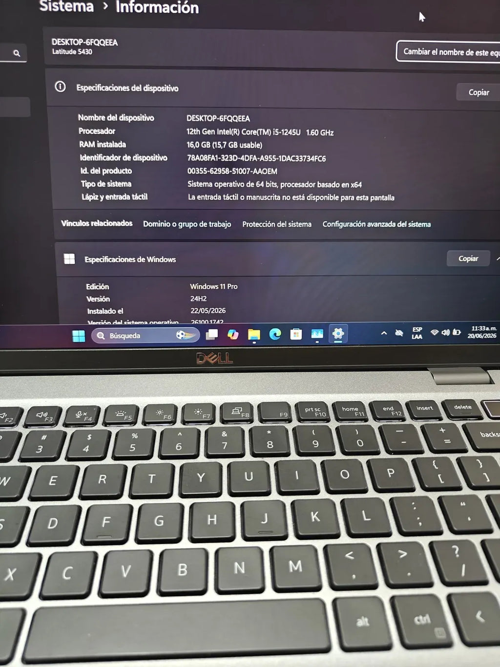 Laptop Dell Latitude 5430 Intel i5 1245U 16GB 1TB SSD 14" - Portátil Usado Certificado